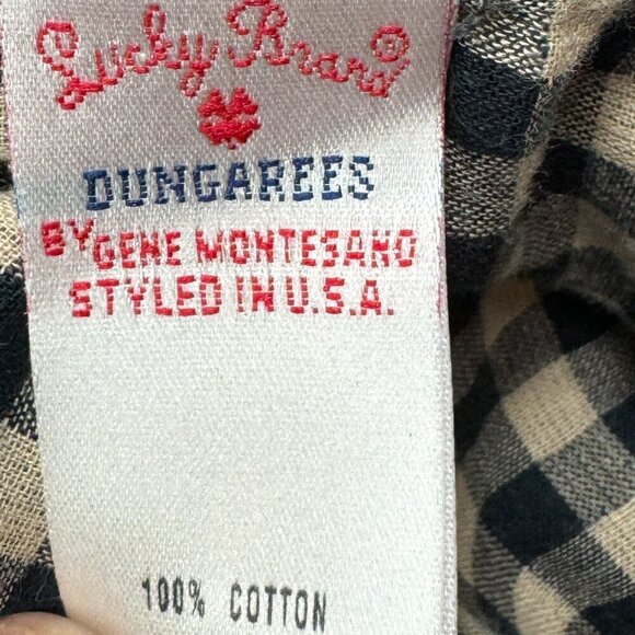 Lucky Brand Plaid Soft 100% Cotton Western Button Down Shirt Men's Size Medium - Picture 5 of 6